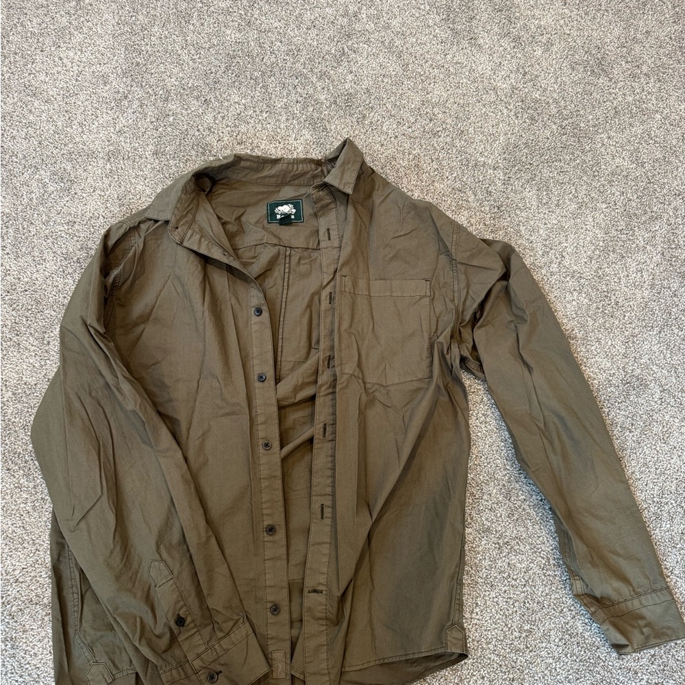 Roots Men's Brown Dress Shirt